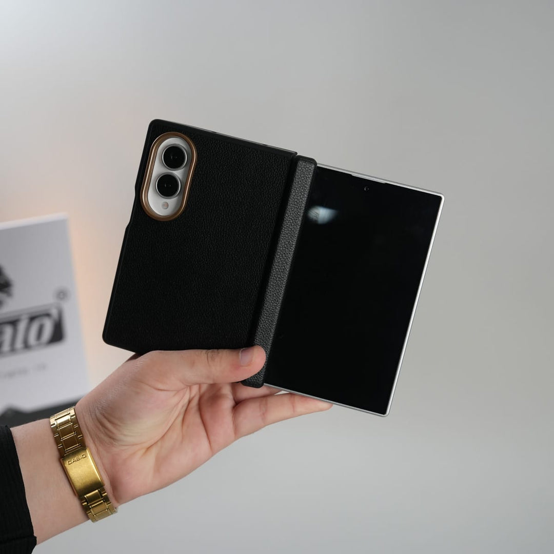 FRATO Z Fold 8 Series Leather Texture Magnetic Case for Galaxy Z Fold 8 | Hinge Protection and Metal Camera Guard