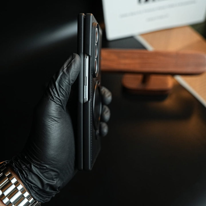 FRATO Z Fold 8 Series Leather Texture Stitched Case for Galaxy Z Fold 8 Ultra | Foldable Ring Stand