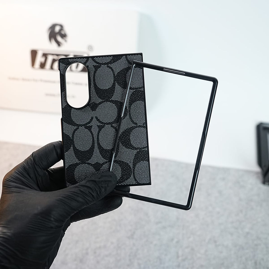 FRATO Z Fold 8 Series Luxury CC Brand PU Leather Design Case Cover For Samsung Galaxy Z Fold 8