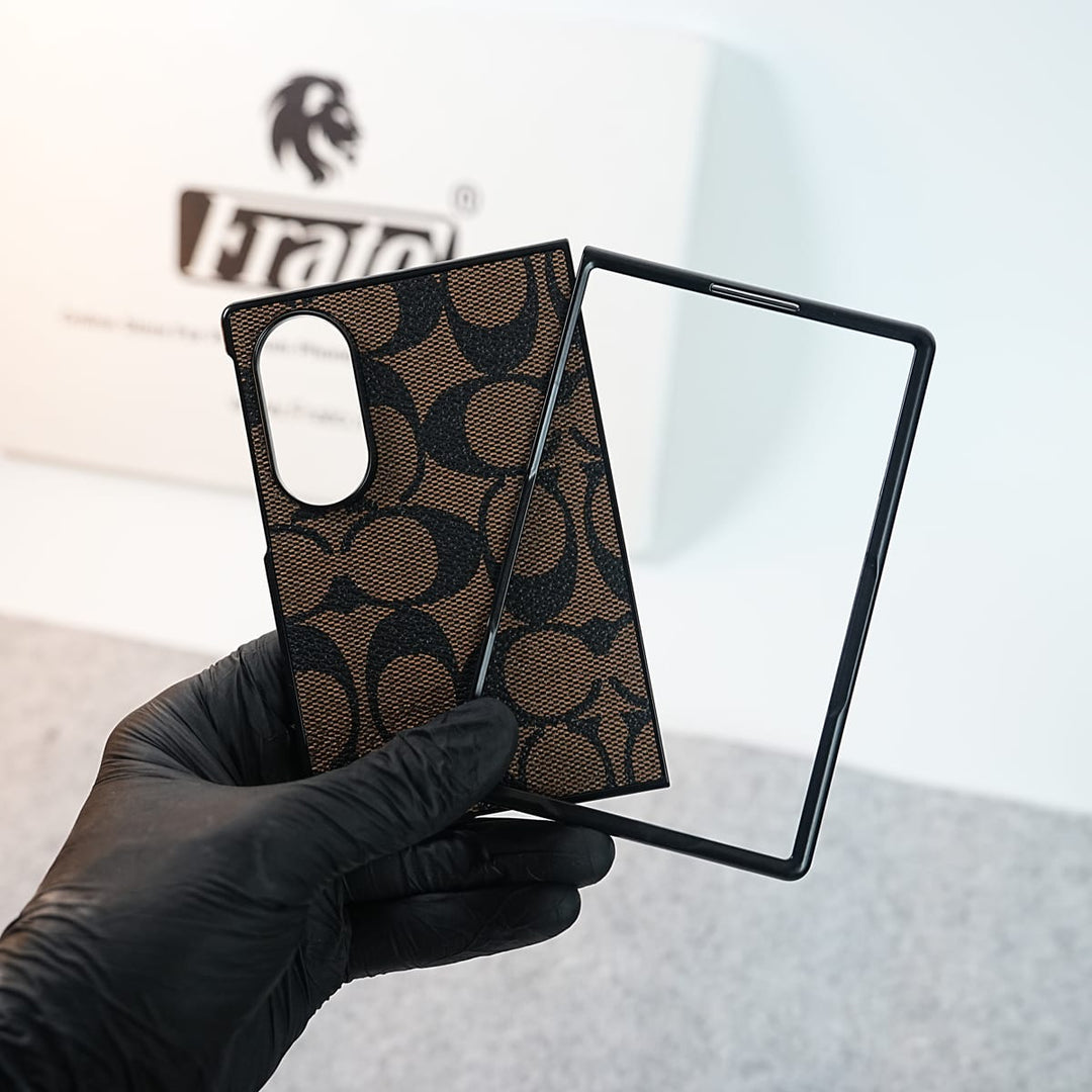 FRATO Z Fold 8 Series Luxury CC Brand PU Leather Design Case Cover For Samsung Galaxy Z Fold 8