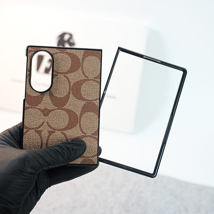 FRATO Z Fold 8 Series Luxury CC Brand PU Leather Design Case Cover For Samsung Galaxy Z Fold 8