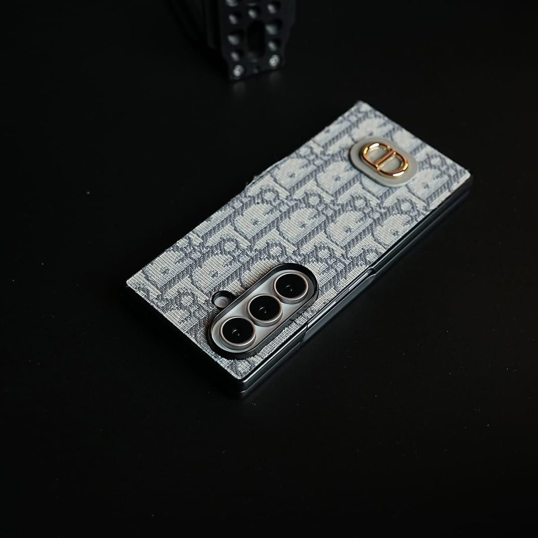 FRATO Z Fold 8 Series Luxury Fashion CD Embroidery Case Cover For Samsung Galaxy Z Fold 8 Ultra