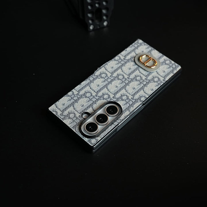 FRATO Z Fold 8 Series Luxury Fashion CD Embroidery Case Cover For Samsung Galaxy Z Fold 8 Ultra
