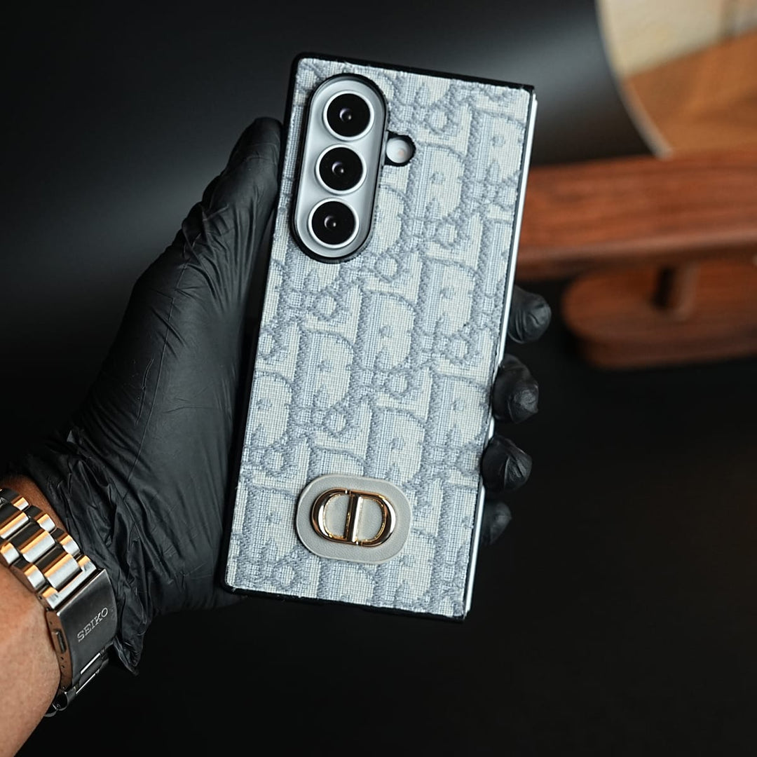 FRATO Z Fold 8 Series Luxury Fashion CD Embroidery Case Cover For Samsung Galaxy Z Fold 8 Ultra