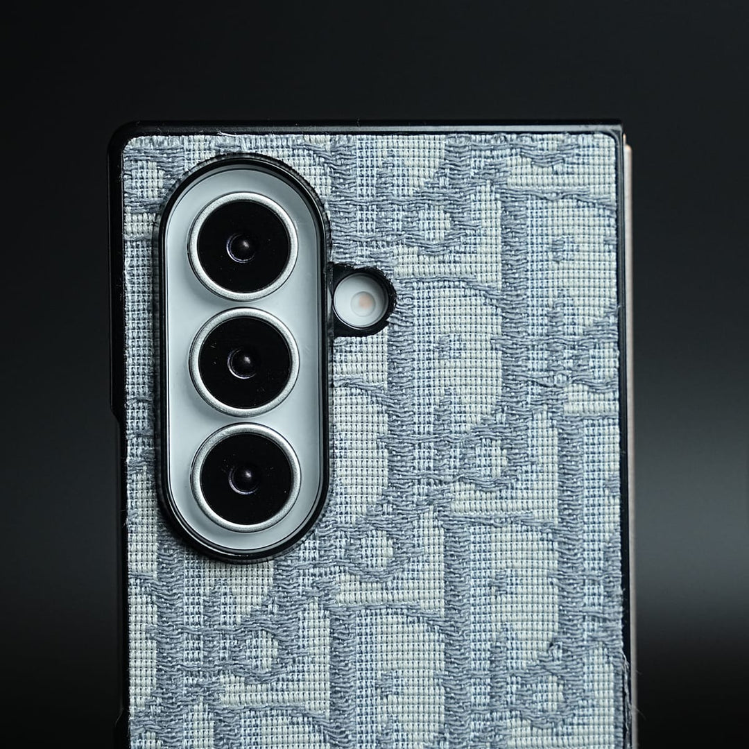 FRATO Z Fold 8 Series Luxury Fashion CD Embroidery Case Cover For Samsung Galaxy Z Fold 8 Ultra