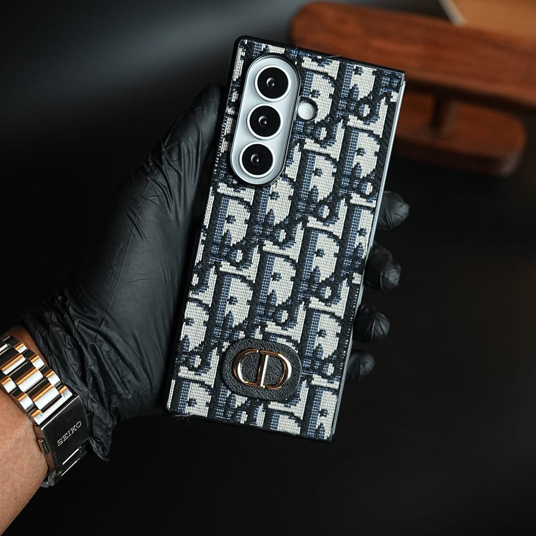FRATO Z Fold 8 Series Luxury Fashion CD Embroidery Case Cover For Samsung Galaxy Z Fold 8 Ultra