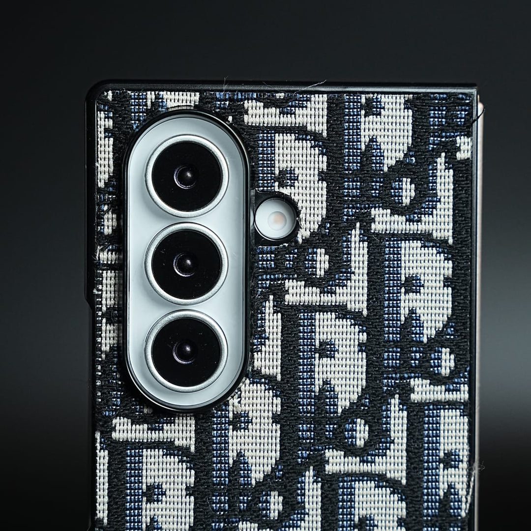 FRATO Z Fold 8 Series Luxury Fashion CD Embroidery Case Cover For Samsung Galaxy Z Fold 8 Ultra