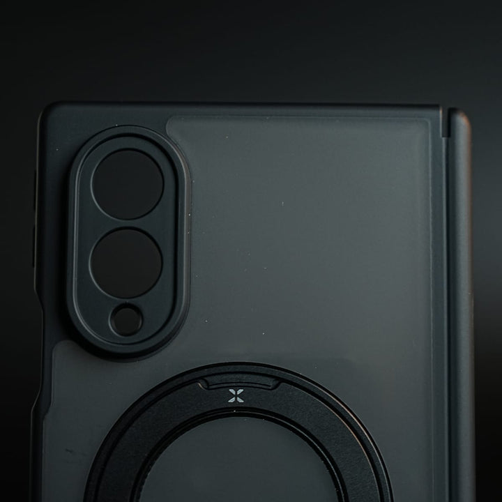 FRATO Z Fold 8 Series Magnetic Frosted Armor Case for Samsung Galaxy Z fold 8 | Rotating Metal Stand