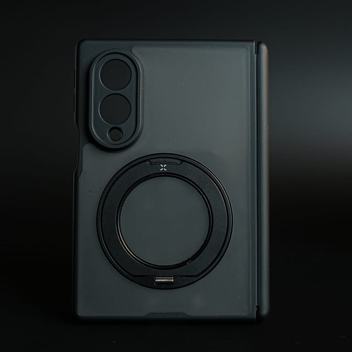 FRATO Z Fold 8 Series Magnetic Frosted Armor Case for Samsung Galaxy Z fold 8 | Rotating Metal Stand