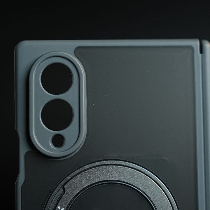 FRATO Z Fold 8 Series Magnetic Frosted Armor Case for Samsung Galaxy Z fold 8 | Rotating Metal Stand