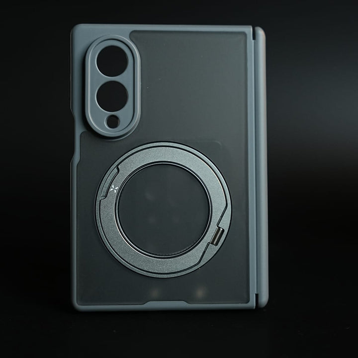 FRATO Z Fold 8 Series Magnetic Frosted Armor Case for Samsung Galaxy Z fold 8 | Rotating Metal Stand