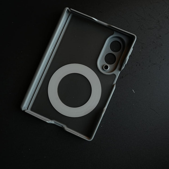 FRATO Z Fold 8 Series Magnetic Frosted Armor Case for Samsung Galaxy Z fold 8 | Rotating Metal Stand