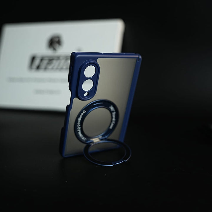 FRATO Z Fold 8 Series Magnetic Frosted Armor Case for Samsung Galaxy Z fold 8 | Rotating Metal Stand