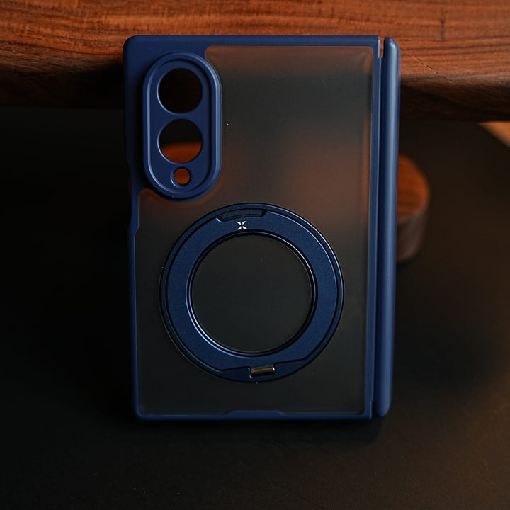 FRATO Z Fold 8 Series Magnetic Frosted Armor Case for Samsung Galaxy Z fold 8 | Rotating Metal Stand