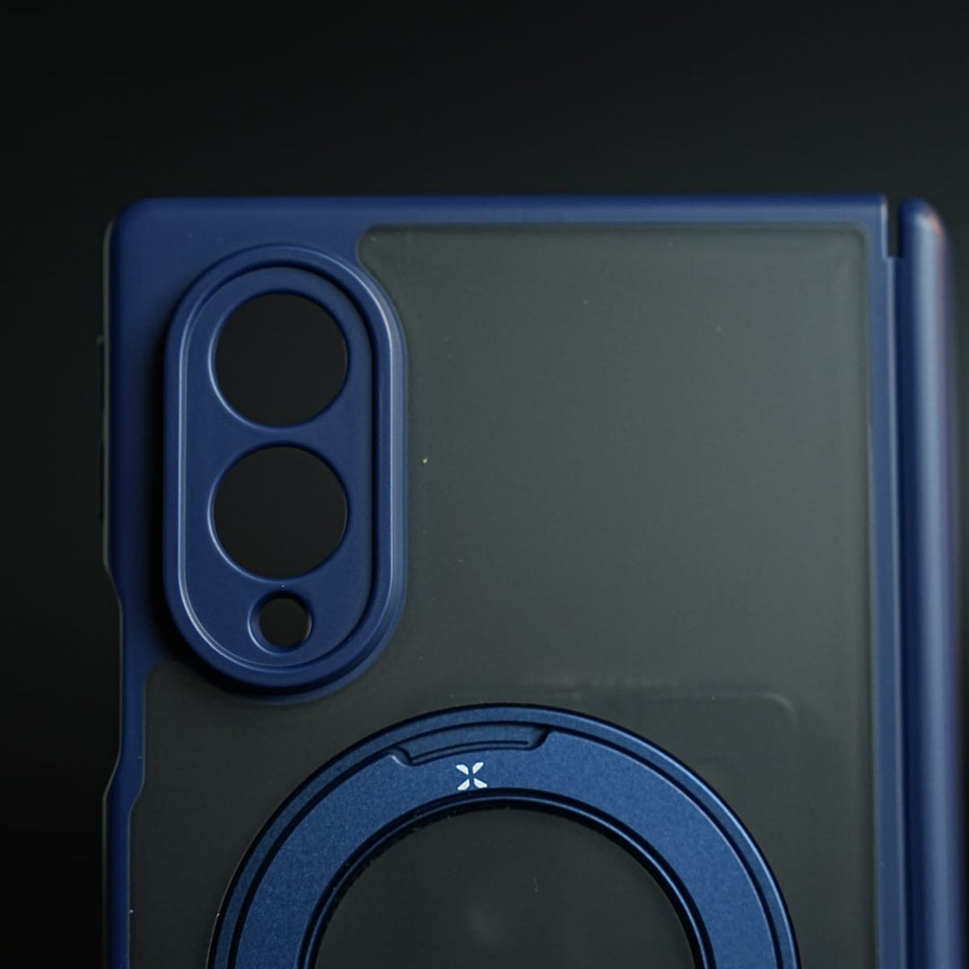 FRATO Z Fold 8 Series Magnetic Frosted Armor Case for Samsung Galaxy Z fold 8 | Rotating Metal Stand
