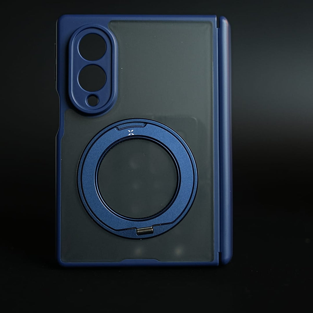 FRATO Z Fold 8 Series Magnetic Frosted Armor Case for Samsung Galaxy Z fold 8 | Rotating Metal Stand