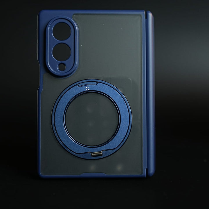 FRATO Z Fold 8 Series Magnetic Frosted Armor Case for Samsung Galaxy Z fold 8 | Rotating Metal Stand