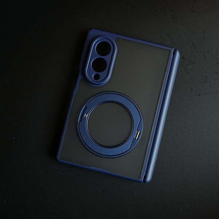 FRATO Z Fold 8 Series Magnetic Frosted Armor Case for Samsung Galaxy Z fold 8 | Rotating Metal Stand