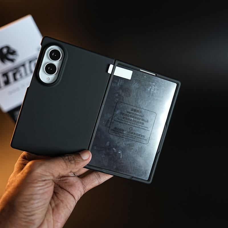 FRATO Z Fold 8 Series Matte Black Case with Front Glass for Samsung Galaxy Z Fold 8 | Slim Full-Body Protective Cover