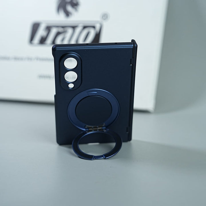FRATO Z Fold 8 Series Matte Ring Stand Case For Galaxy Z Fold 8 | Built-in Screen Protector &amp; Full Hinge Protection
