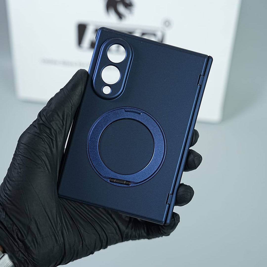 FRATO Z Fold 8 Series Matte Ring Stand Case For Galaxy Z Fold 8 | Built-in Screen Protector &amp; Full Hinge Protection