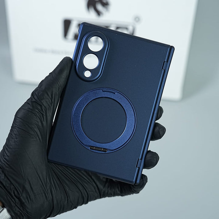 FRATO Z Fold 8 Series Matte Ring Stand Case For Galaxy Z Fold 8 | Built-in Screen Protector &amp; Full Hinge Protection