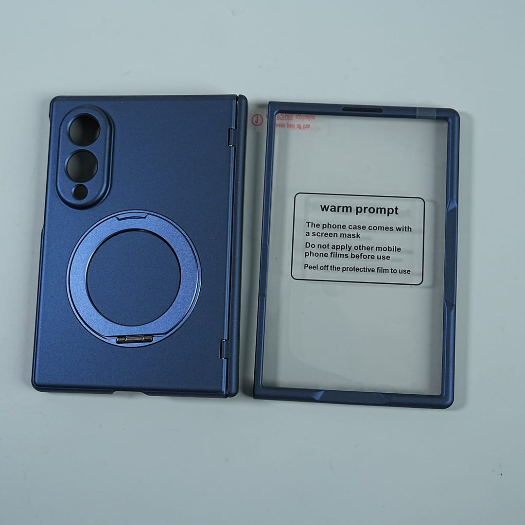 FRATO Z Fold 8 Series Matte Ring Stand Case For Galaxy Z Fold 8 | Built-in Screen Protector &amp; Full Hinge Protection