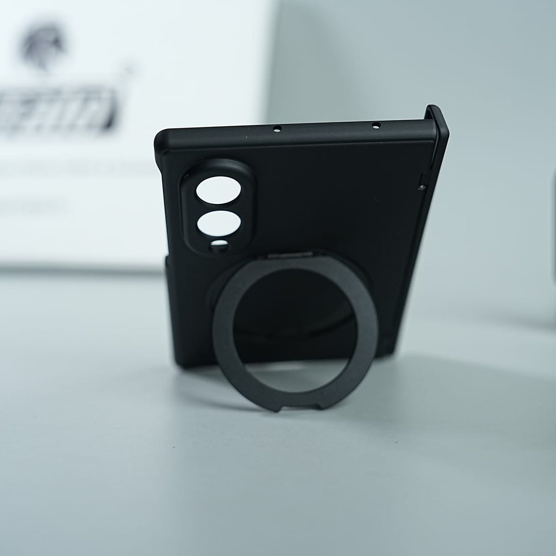 FRATO Z Fold 8 Series Matte Ring Stand Case For Galaxy Z Fold 8 | Built-in Screen Protector &amp; Full Hinge Protection