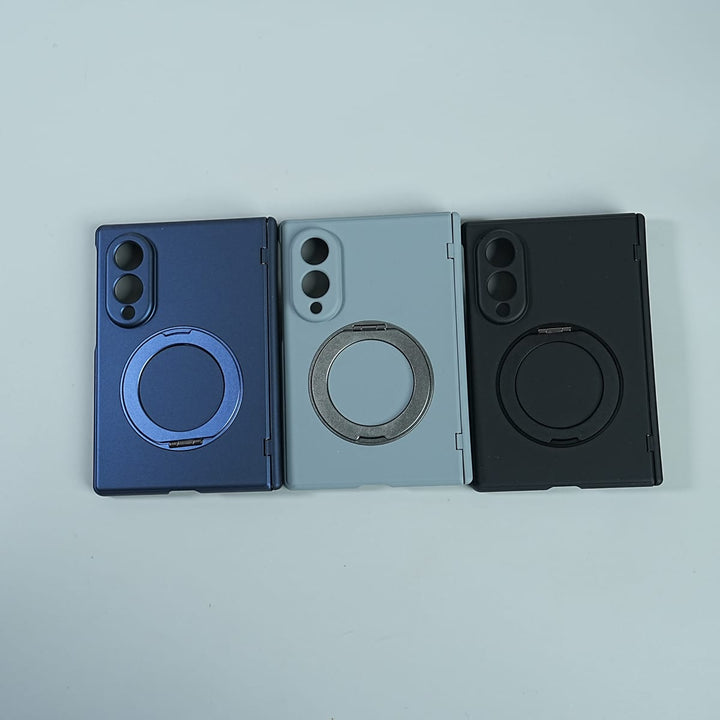 FRATO Z Fold 8 Series Matte Ring Stand Case For Galaxy Z Fold 8 | Built-in Screen Protector &amp; Full Hinge Protection