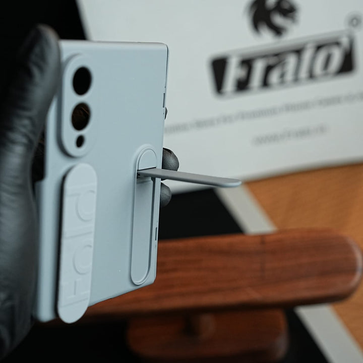 FRATO Z Fold 8 Series Matte Silicone Wrist Strap Case for Galaxy Z Fold 8 | Kickstand &amp; Hinge Protection
