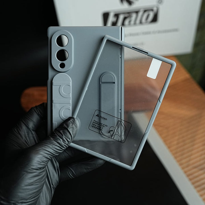 FRATO Z Fold 8 Series Matte Silicone Wrist Strap Case for Galaxy Z Fold 8 | Kickstand &amp; Hinge Protection