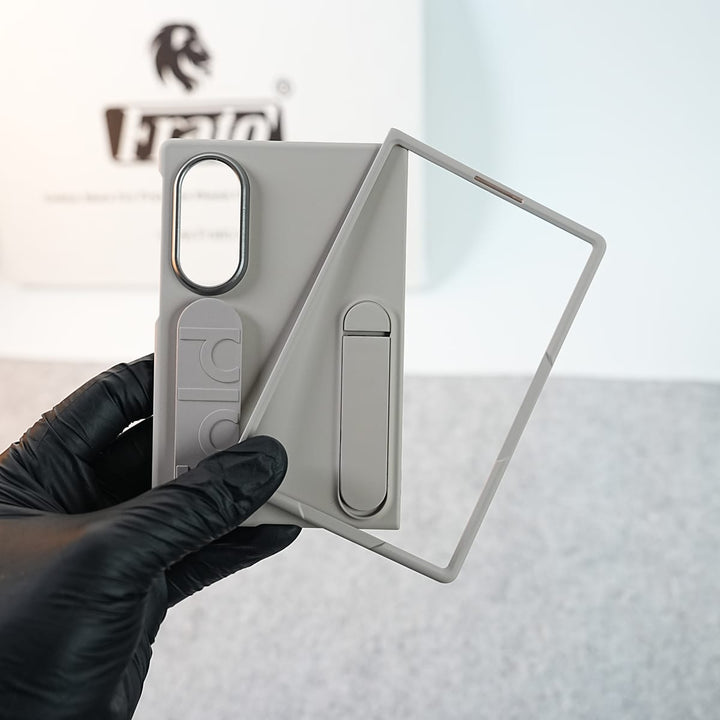 FRATO Z Fold 8 Series Matte Silicone Wrist Strap Case For Samsung Galaxy Z Fold 8 | Built in Kick Stand
