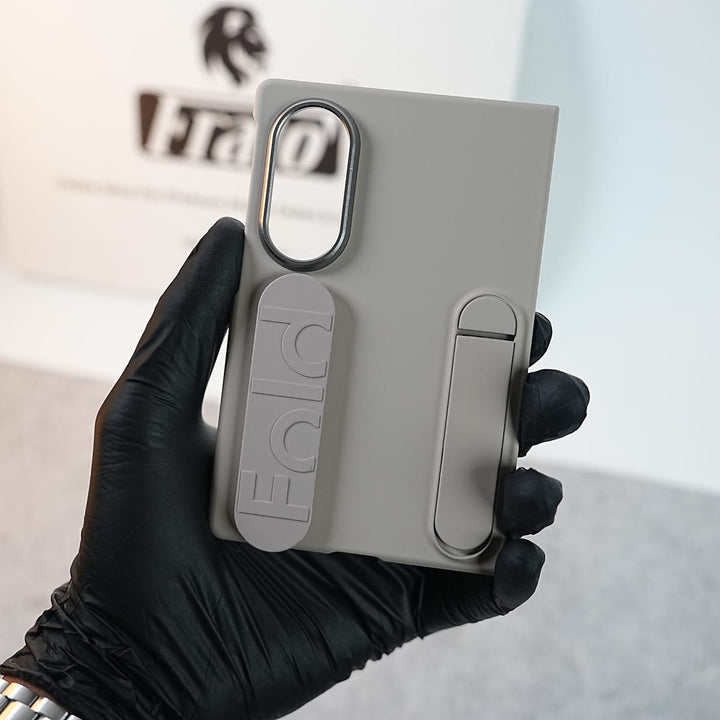 FRATO Z Fold 8 Series Matte Silicone Wrist Strap Case For Samsung Galaxy Z Fold 8 | Built in Kick Stand