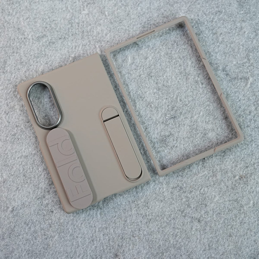FRATO Z Fold 8 Series Matte Silicone Wrist Strap Case For Samsung Galaxy Z Fold 8 | Built in Kick Stand