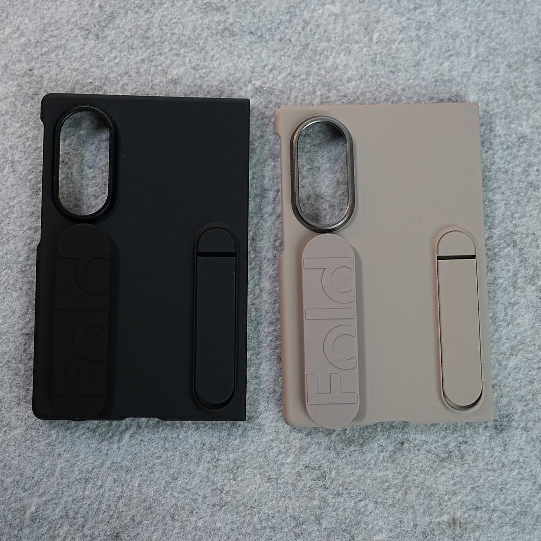 FRATO Z Fold 8 Series Matte Silicone Wrist Strap Case For Samsung Galaxy Z Fold 8 | Built in Kick Stand
