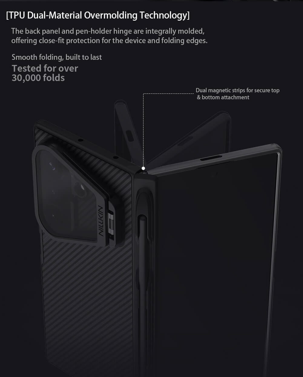 FRATO Z Fold 8 Series Nillkin Camshield Prop Magnetic Transparent Lens Guard Edition Pen holder Version Camera protective cover case for Samsung Galaxy Z Fold 8 Ultra (Fold8 Ultra 5G)