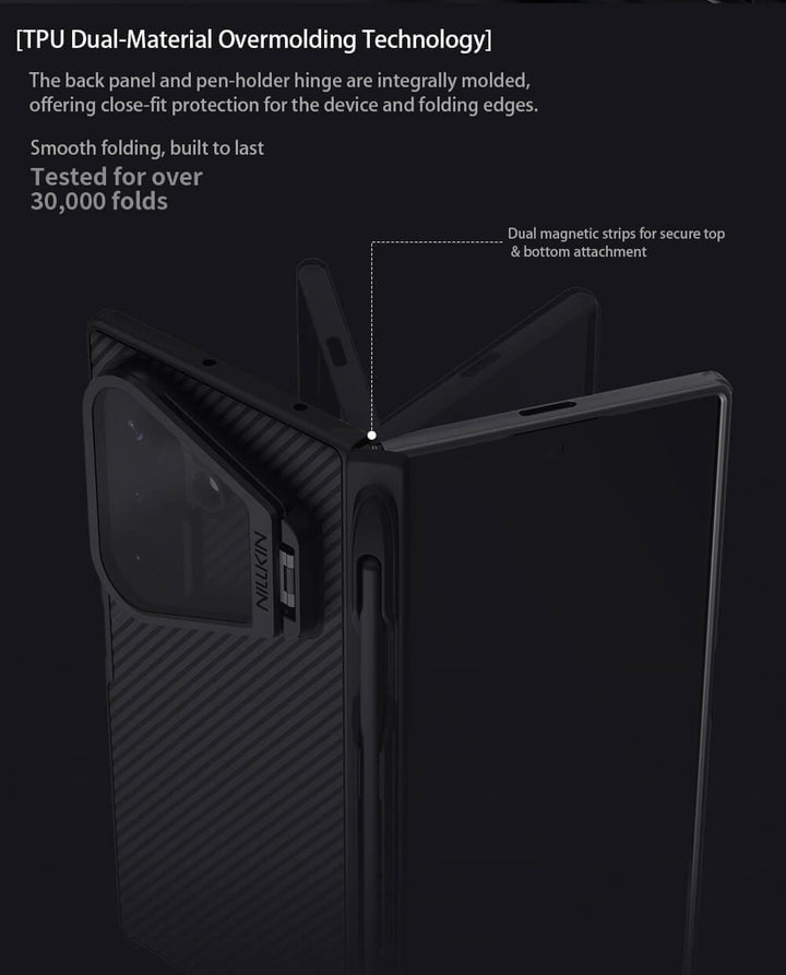 FRATO Z Fold 8 Series Nillkin Camshield Prop Magnetic Transparent Lens Guard Edition Pen holder Version Camera protective cover case for Samsung Galaxy Z Fold 8 Ultra (Fold8 Ultra 5G)