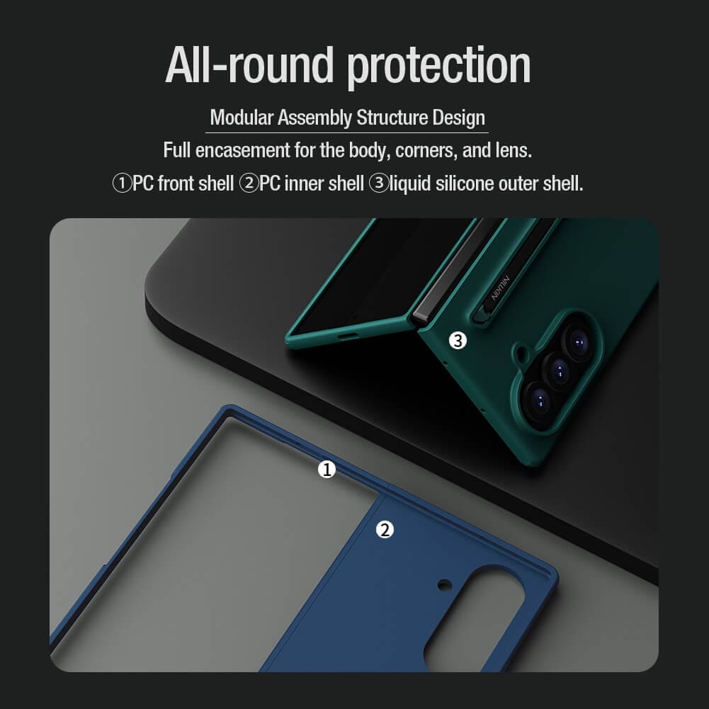 FRATO Z Fold 8 Series Nillkin Flex Pure Fold S-Pen Version protective cover case for Samsung Galaxy Z Fold 8 Ultra (Fold8 Ultra 5G)