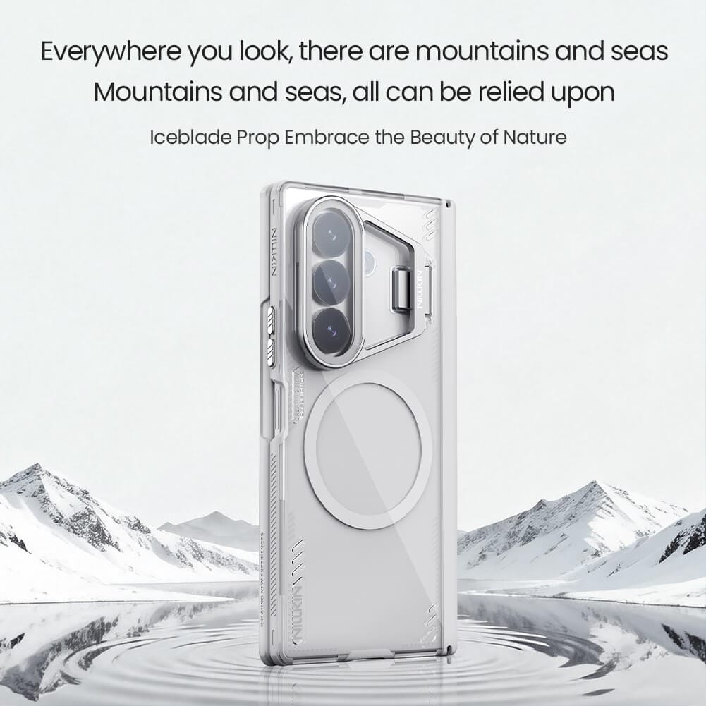 FRATO Z Fold 8 Series Nillkin Iceblade Prop Magnetic Camera protective cover case for Samsung Galaxy Z Fold 8 Ultra (Fold8 Ultra 5G)