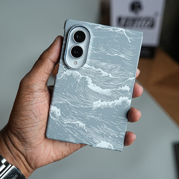 FRATO Z Fold 8 Series Ocean Wave Design Magnetic Case for Galaxy Z Fold 8 | Slim Protective Cover