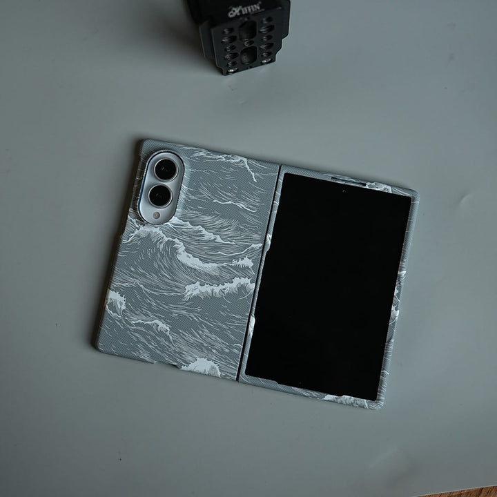 FRATO Z Fold 8 Series Ocean Wave Design Magnetic Case for Galaxy Z Fold 8 | Slim Protective Cover