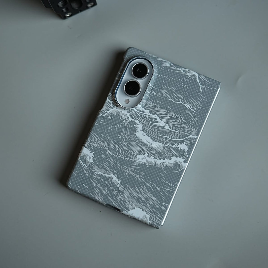 FRATO Z Fold 8 Series Ocean Wave Design Magnetic Case for Galaxy Z Fold 8 | Slim Protective Cover