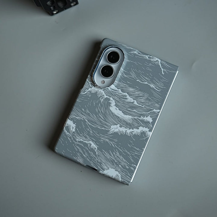 FRATO Z Fold 8 Series Ocean Wave Design Magnetic Case for Galaxy Z Fold 8 | Slim Protective Cover
