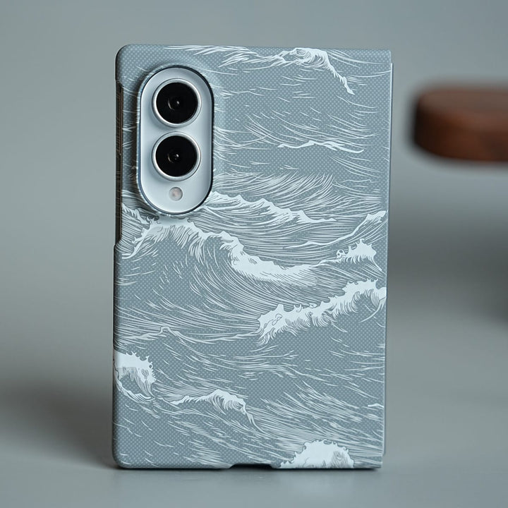 FRATO Z Fold 8 Series Ocean Wave Design Magnetic Case for Galaxy Z Fold 8 | Slim Protective Cover