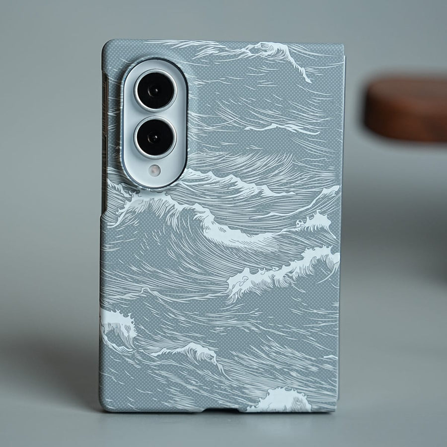 FRATO Z Fold 8 Series Ocean Wave Design Magnetic Case for Galaxy Z Fold 8 | Slim Protective Cover