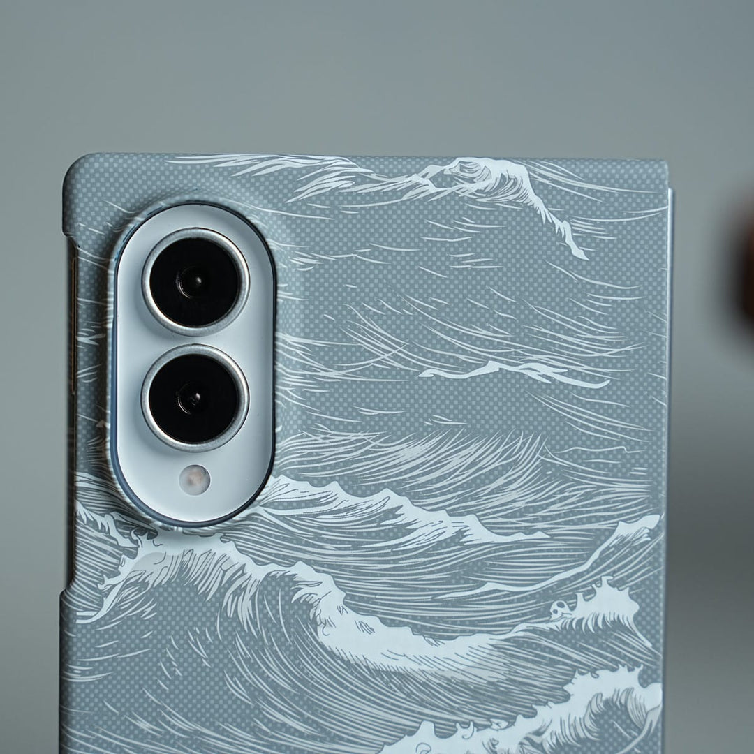 FRATO Z Fold 8 Series Ocean Wave Design Magnetic Case for Galaxy Z Fold 8 | Slim Protective Cover