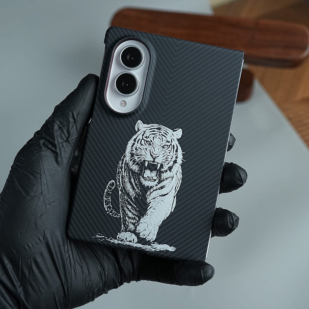 FRATO Z Fold 8 Series Premium Aramid Fiber Tiger Magnetic Case For Samsung Galaxy Z Fold 8