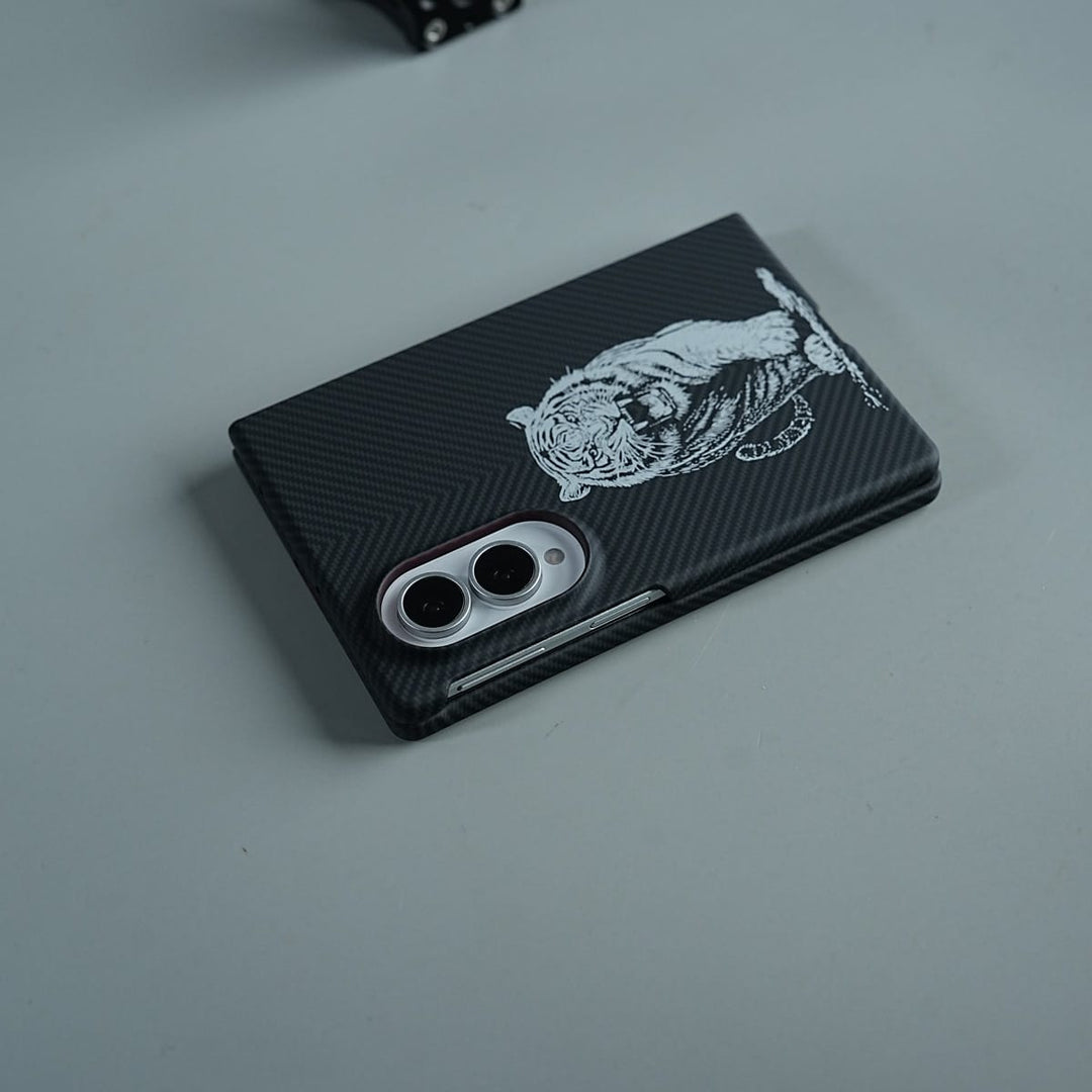 FRATO Z Fold 8 Series Premium Aramid Fiber Tiger Magnetic Case For Samsung Galaxy Z Fold 8