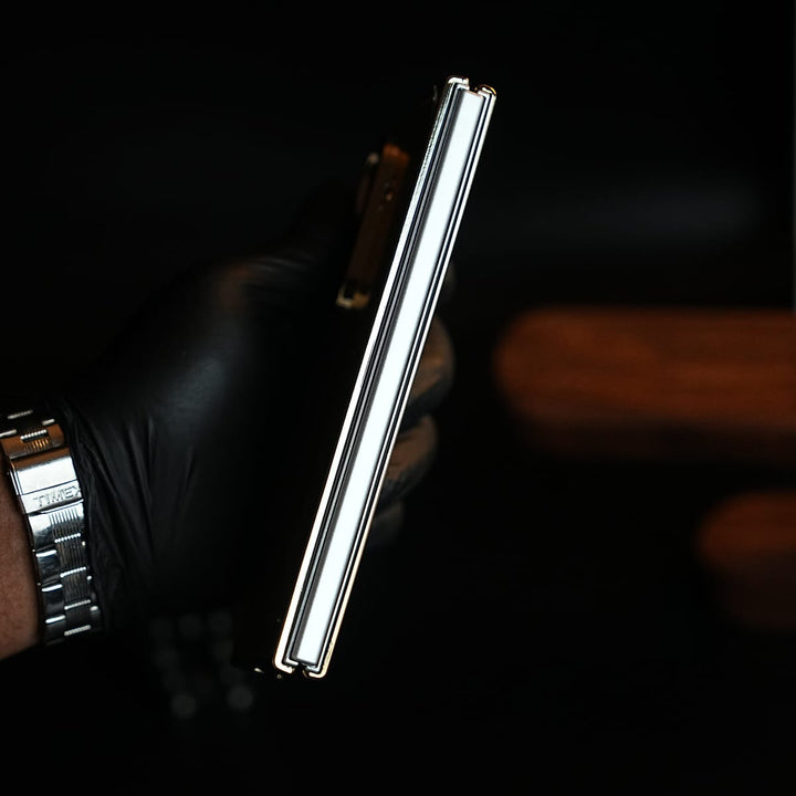 FRATO Z Fold 8 Series Premium Gold Mirror Case for Galaxy Z Fold Series | Printed Design Cover