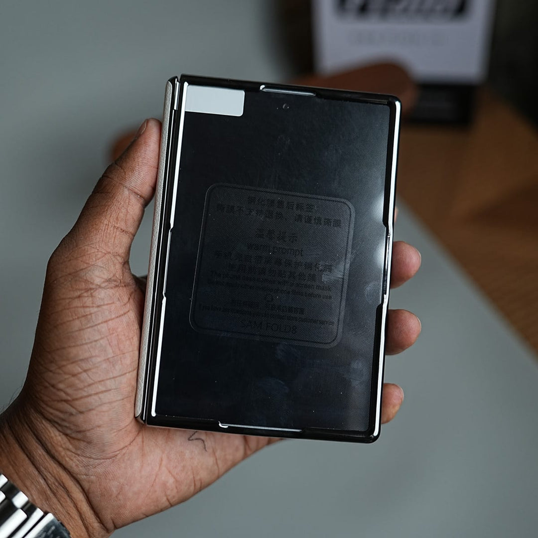 FRATO Z Fold 8 Series Premium Leather Texture Hinge Protection Case for Galaxy Z Fold 8 | Front Glass Cover